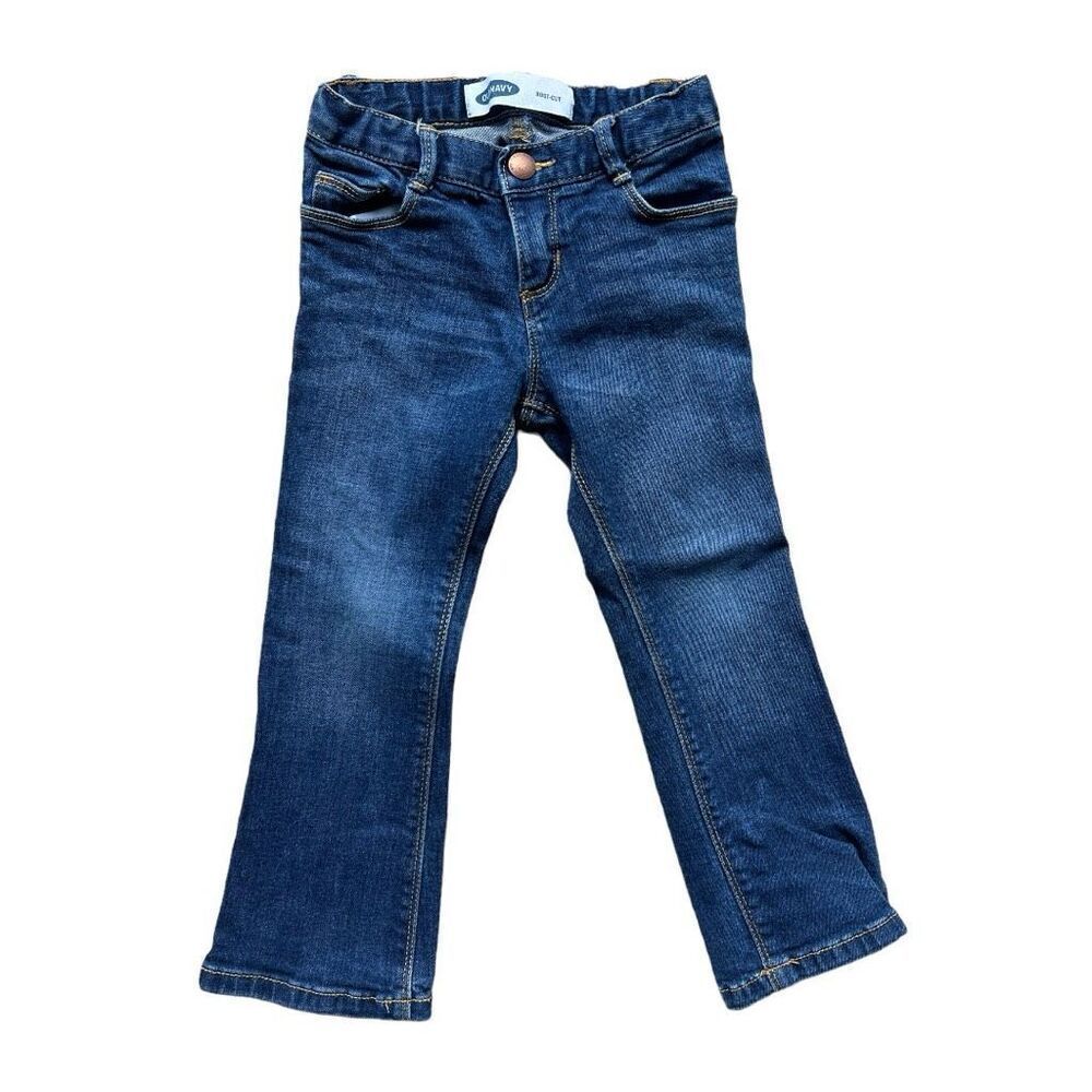 Toddler Girls Old Navy Basic Bootcut Medium Rinse Jeans - Sz 4T